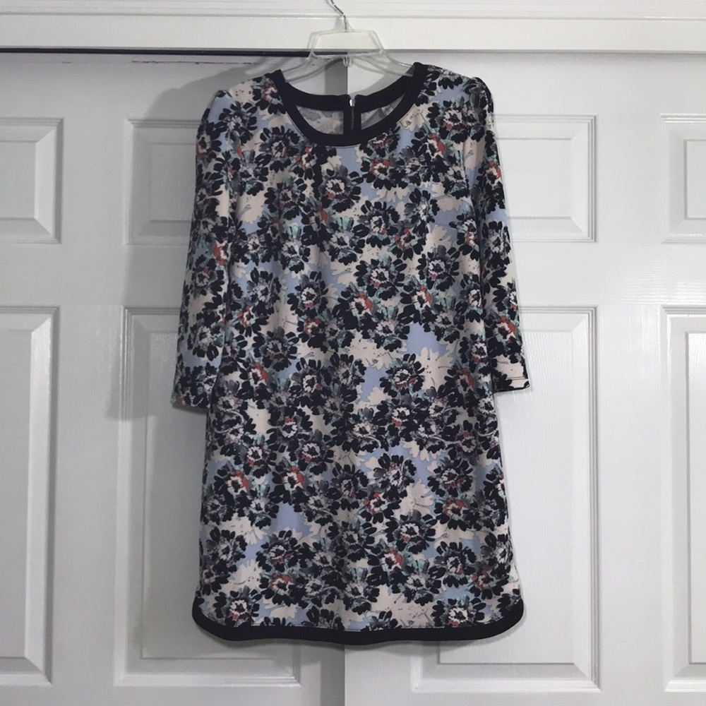Xhilaration 3/4 Sleeve Stretchy Floral Mini Dress XL